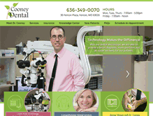 Tablet Screenshot of cooneydental.com